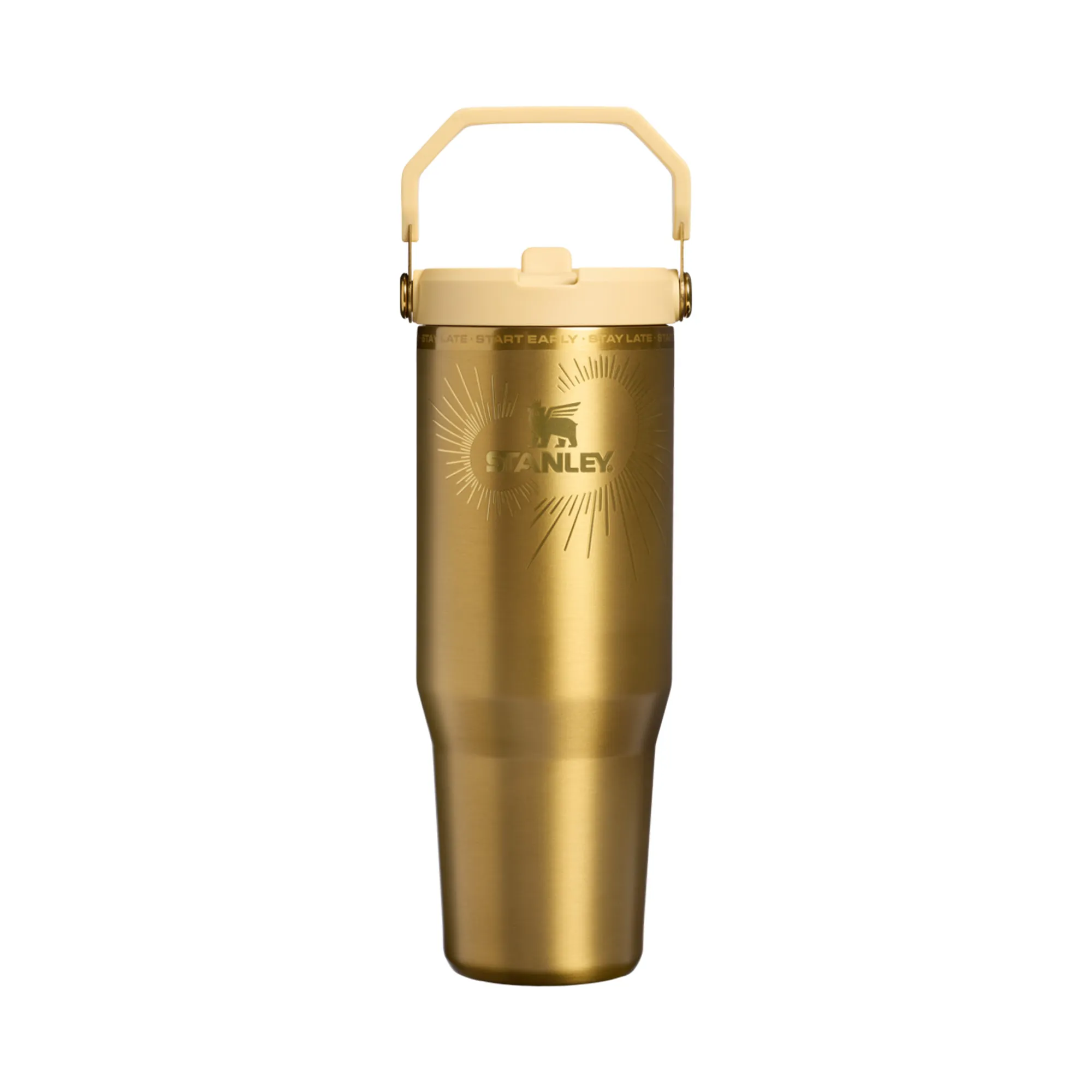 Botella IceFlow Flip Straw Tumbler 887 ml Messi x Stanley 1913